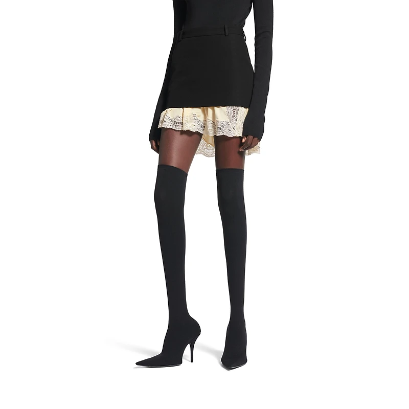 lingerie mini tailored skirt