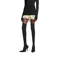 lingerie mini tailored skirt