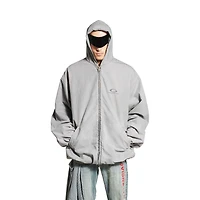 oversized zip-up hoodie