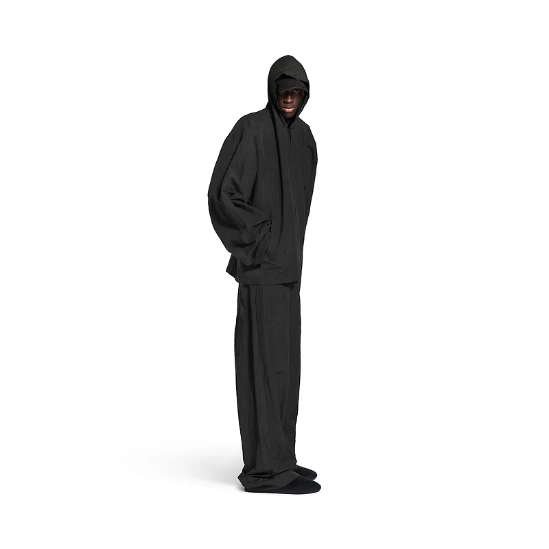hooded zip-up jacket