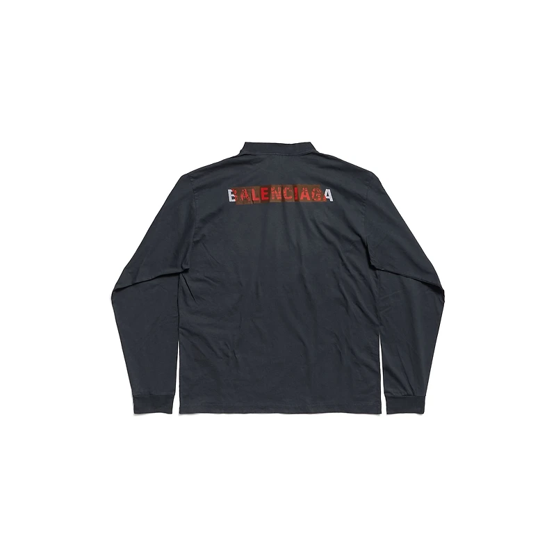 taped balenciaga back long sleeve t-shirt medium fit