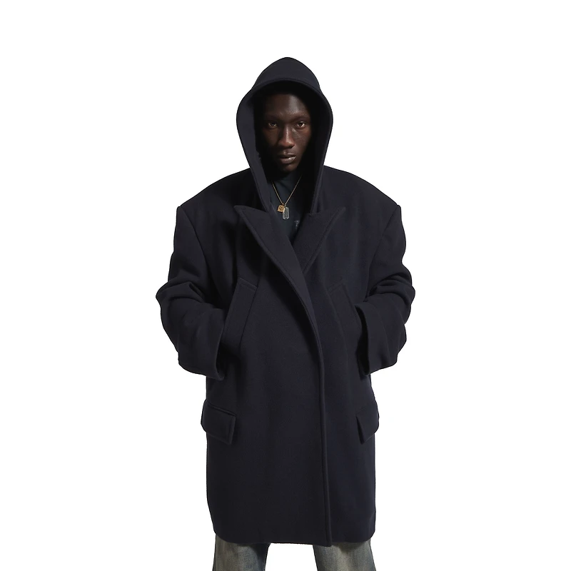 hooded short coat