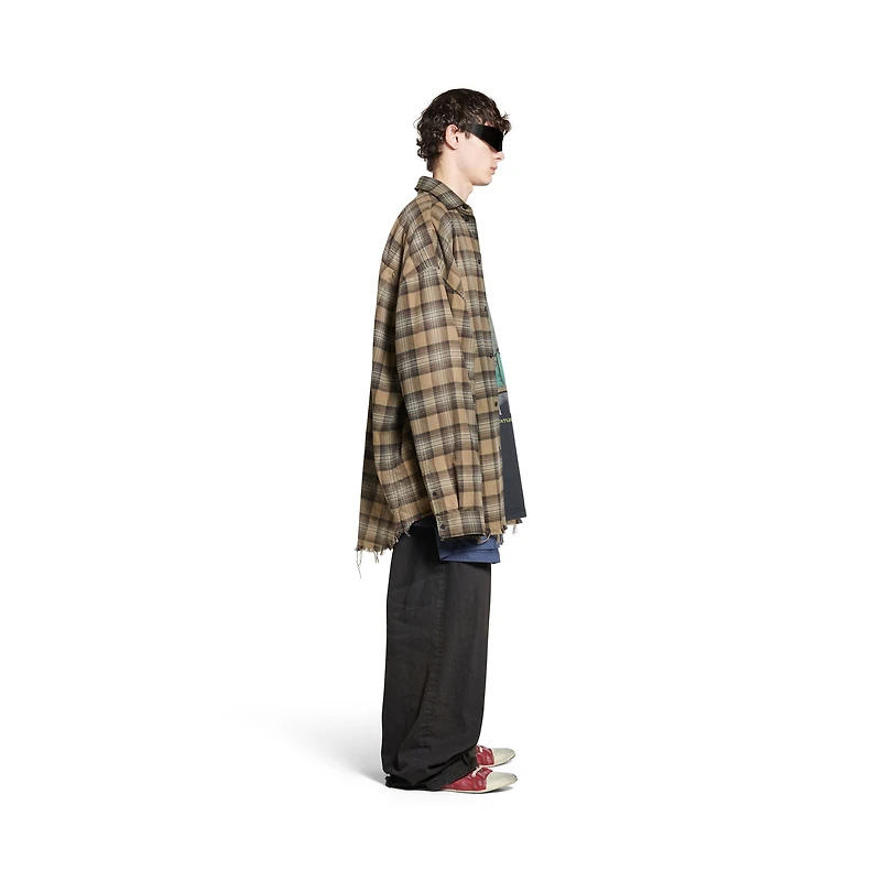 paris liberty layered shirt oversized