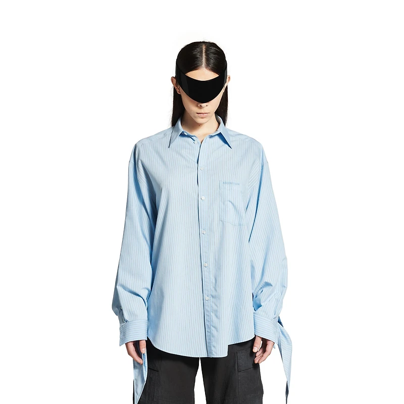 knotted cuff blouse