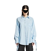 knotted cuff blouse