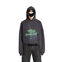 diy imprint cropped hoodie