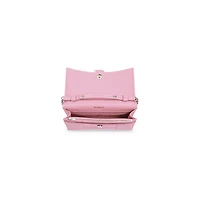 hourglass wallet on chain crocodile embossed