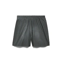 check boxer swim shorts