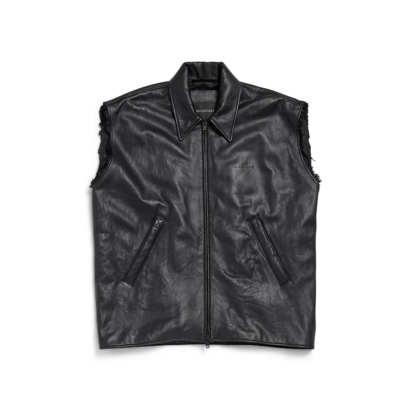 sleeveless bomber