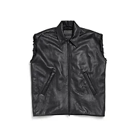 sleeveless bomber