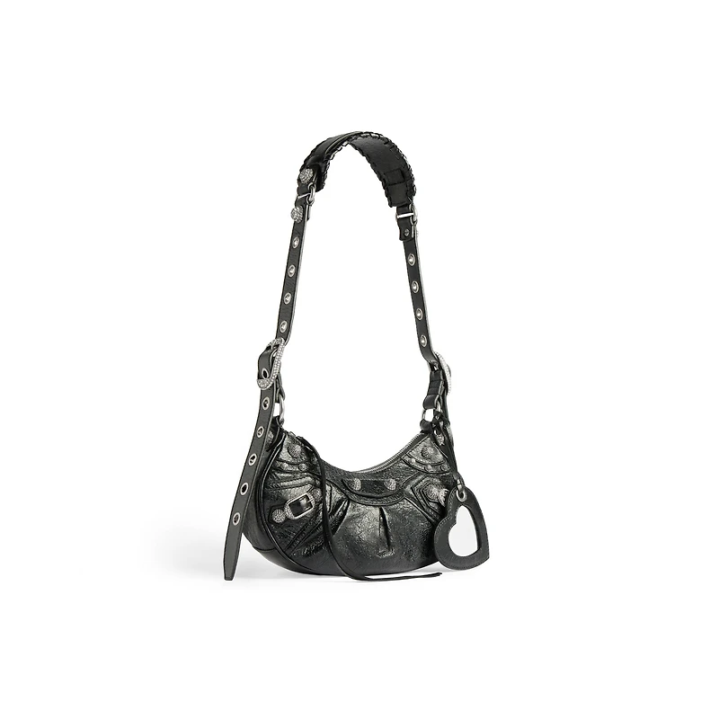 le cagole shoulder bag xs with rhinestones