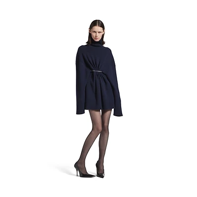 pinched mini dress