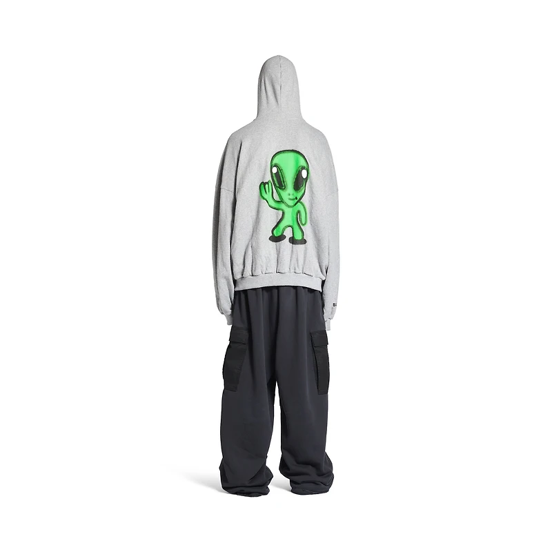 hi there large zip-up hoodie