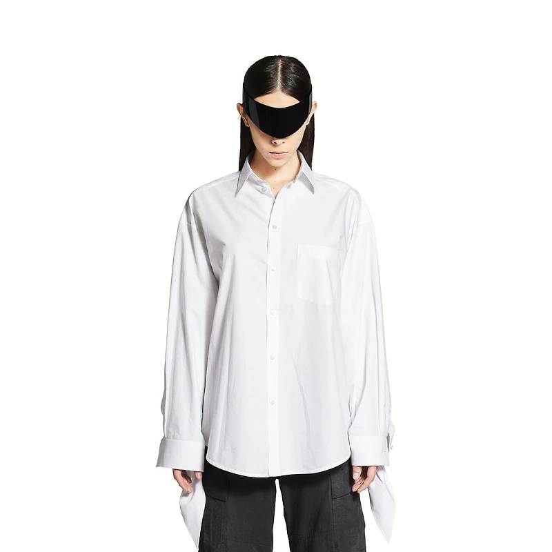 knotted cuff blouse