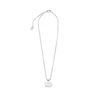 nano square long necklace