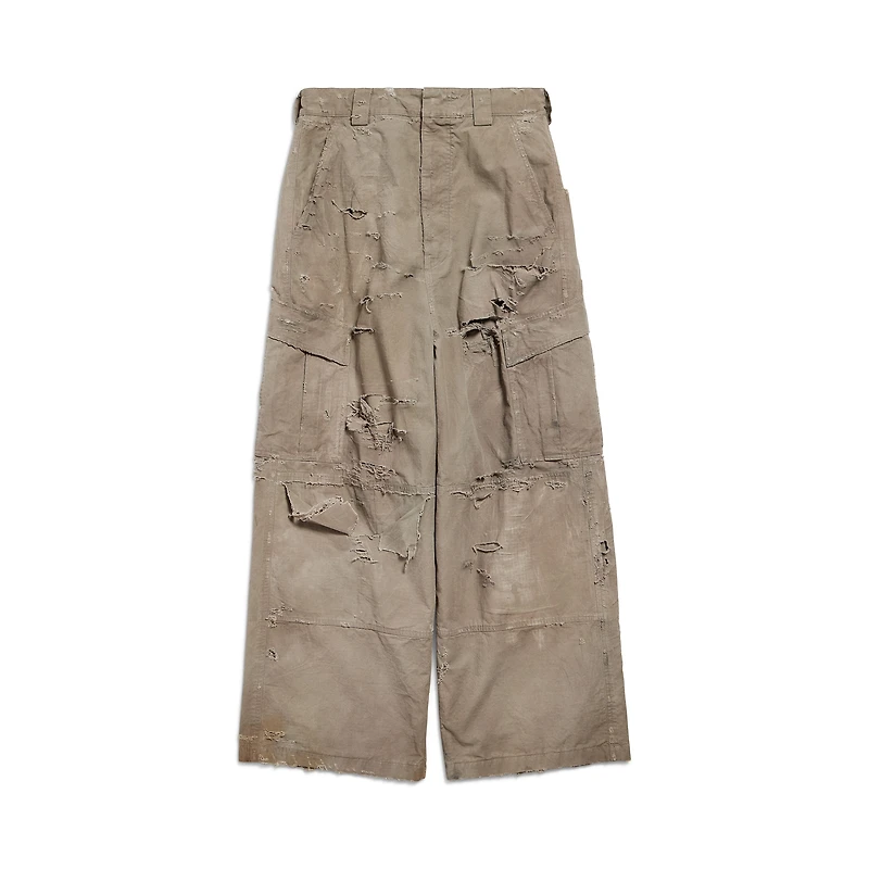 distressed large cargo pants