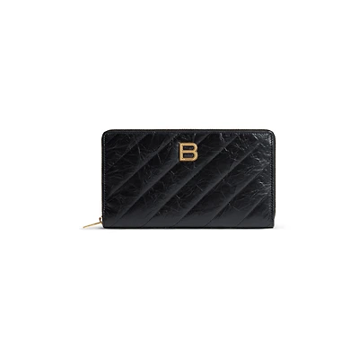 crush continental wallet quilted