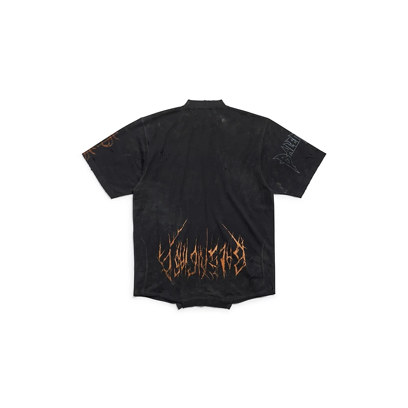 paris moon upside down t-shirt oversized