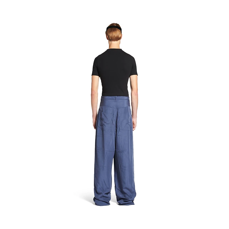 fluid denim pants