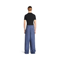 fluid denim pants