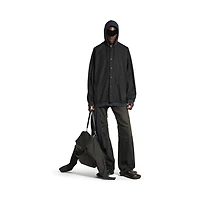 cut-up hooded shirt