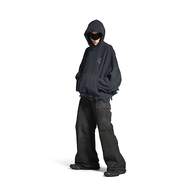 balenciaga nail polish cropped hoodie