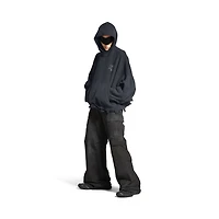 balenciaga nail polish cropped hoodie