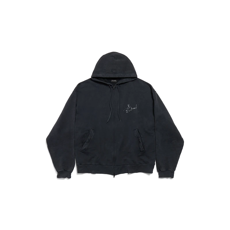 balenciaga music | britney spears series oversized zip-up hoodie