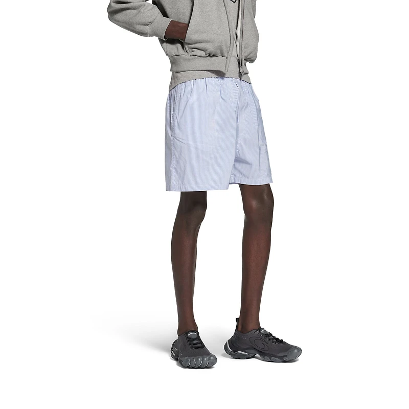 stripes boxer swim shorts