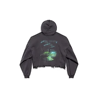diy imprint cropped hoodie
