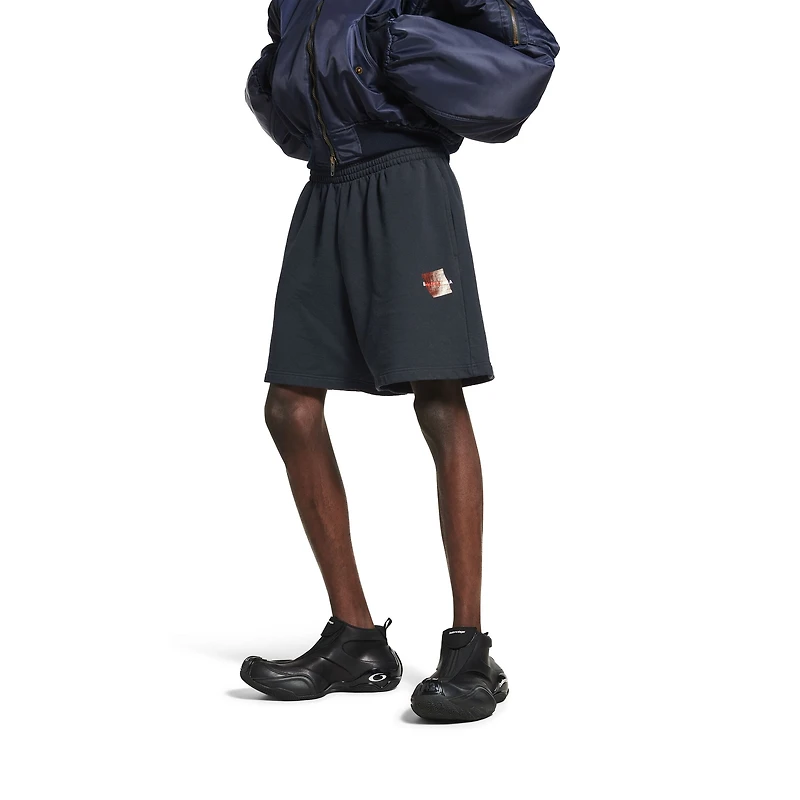 taped balenciaga back shorts