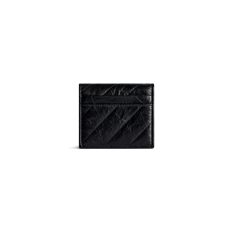 crush flap coin and card holder quilted