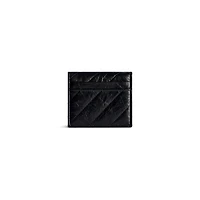 crush flap coin and card holder quilted