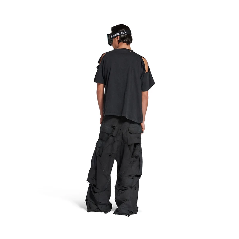 distressed large cargo pants