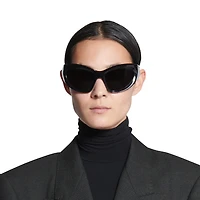 wrap d-frame sunglasses