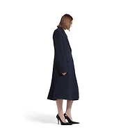 godet midi coat