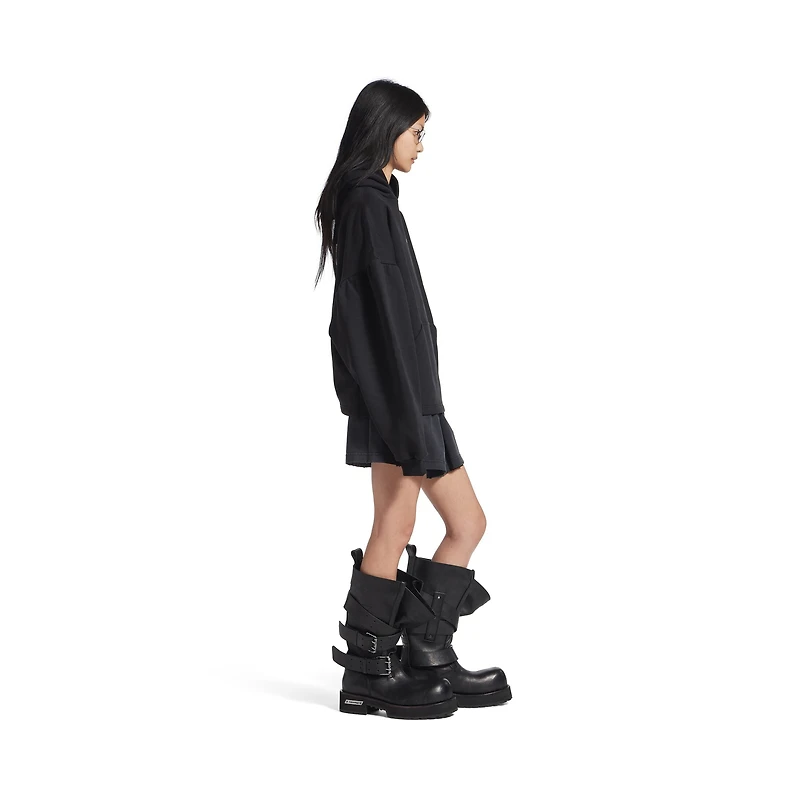 balenciaga back cropped hoodie