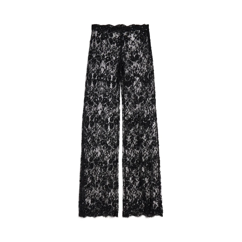 embroidered lace pants