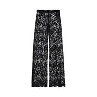 embroidered lace pants