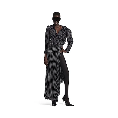 tucked-in maxi skirt