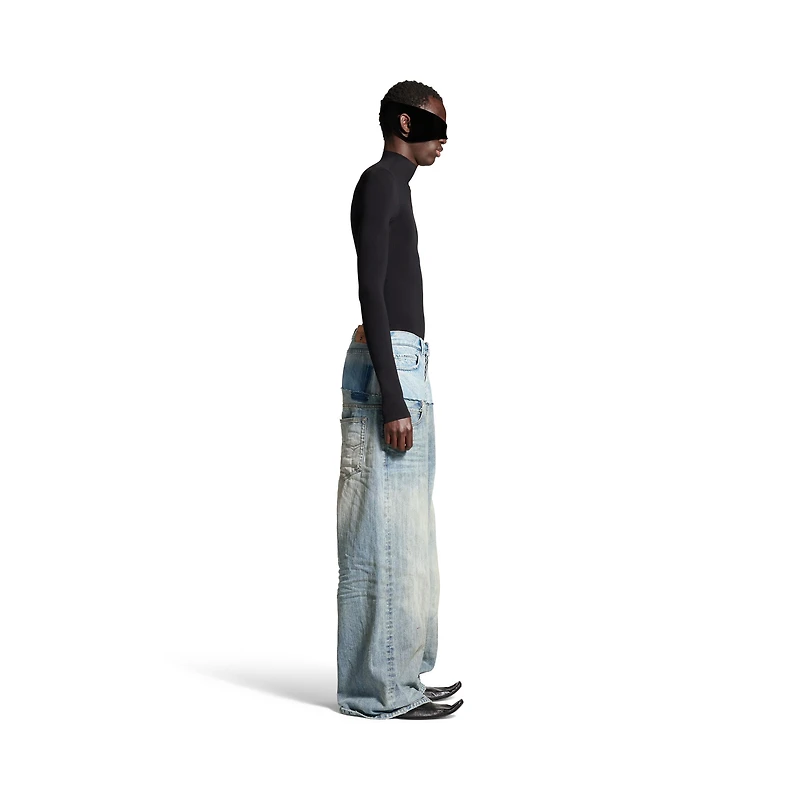 cut-up baggy pants