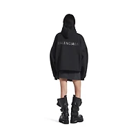 balenciaga back cropped hoodie