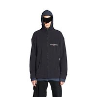 hybrid zip-up cardigan