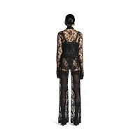 embroidered lace pants