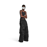 distressed large cargo pants