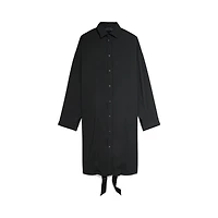 lace-up shirt dress