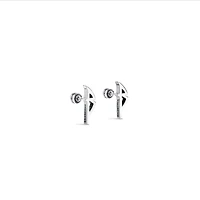 typo metal earrings 