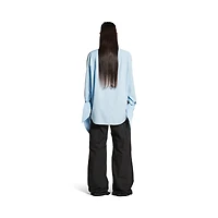 knotted cuff blouse