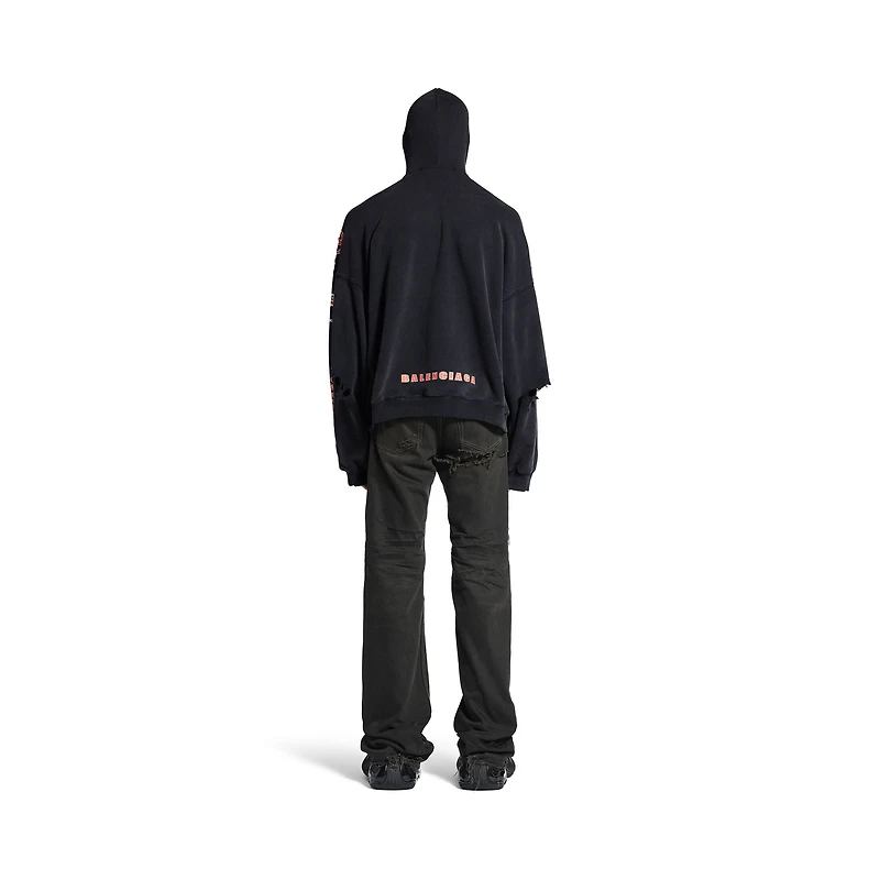 sponsor logos large zip-up hoodie