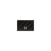 crush long coin and card holder quilted